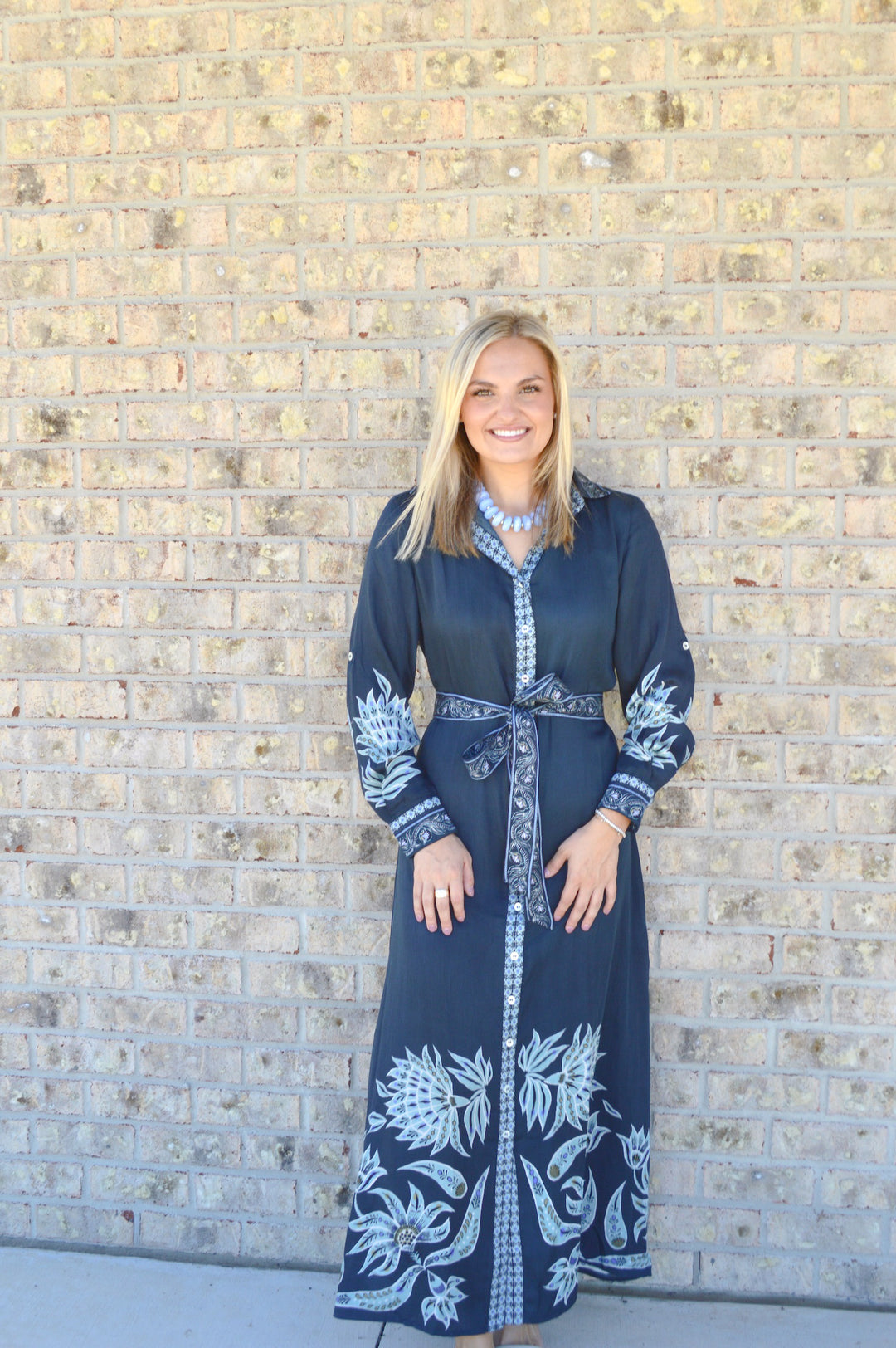 Emma Shirt Dress in Alexia Nightfall