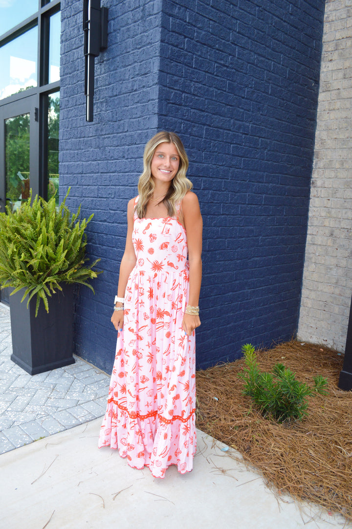 Beach Linen Maxi Dress