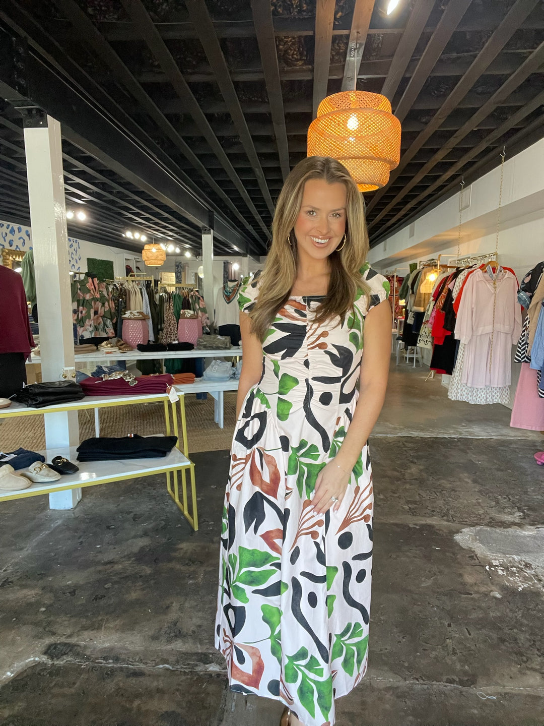 Botanical Midi Dress