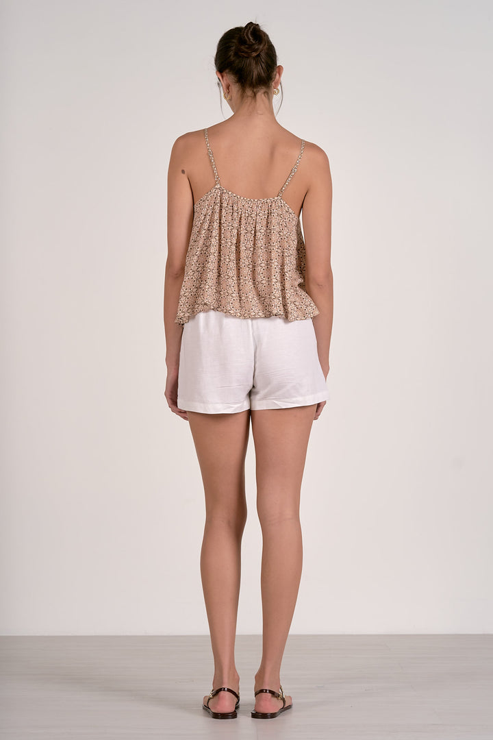 Natural Boho Spaghetti Strap Top