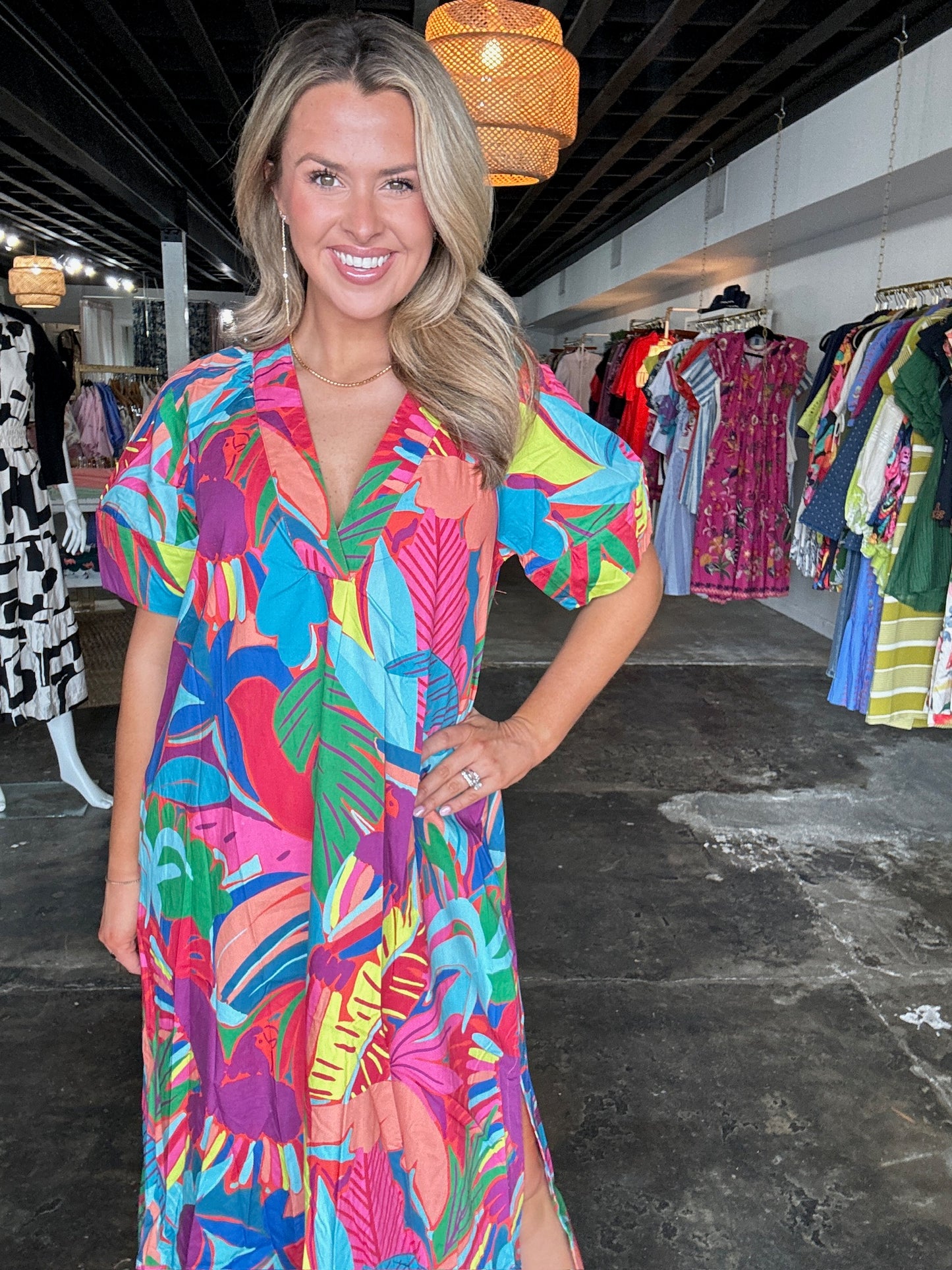 Birds Of Paradise Maxi Dress