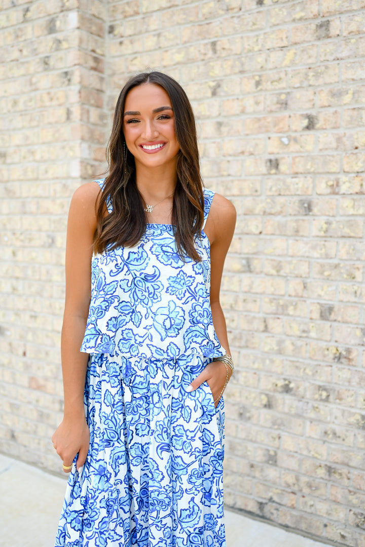 Delos Petal Skirt Set