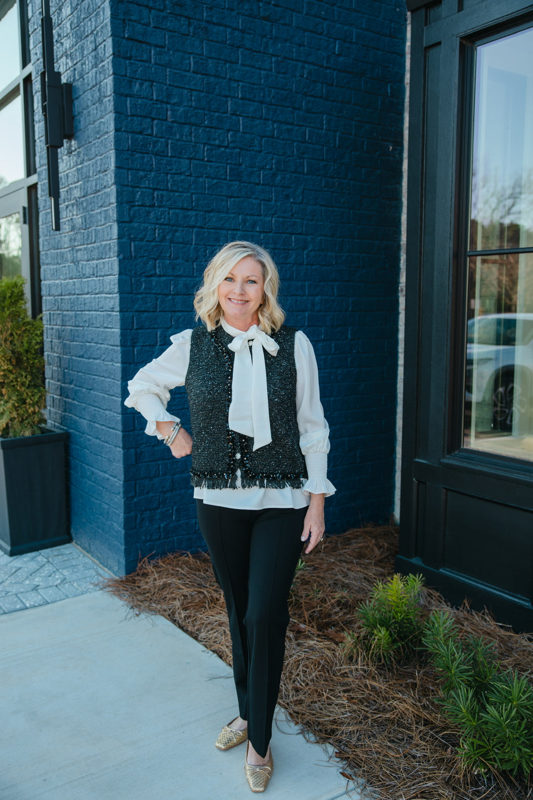 Glitz Button Vest