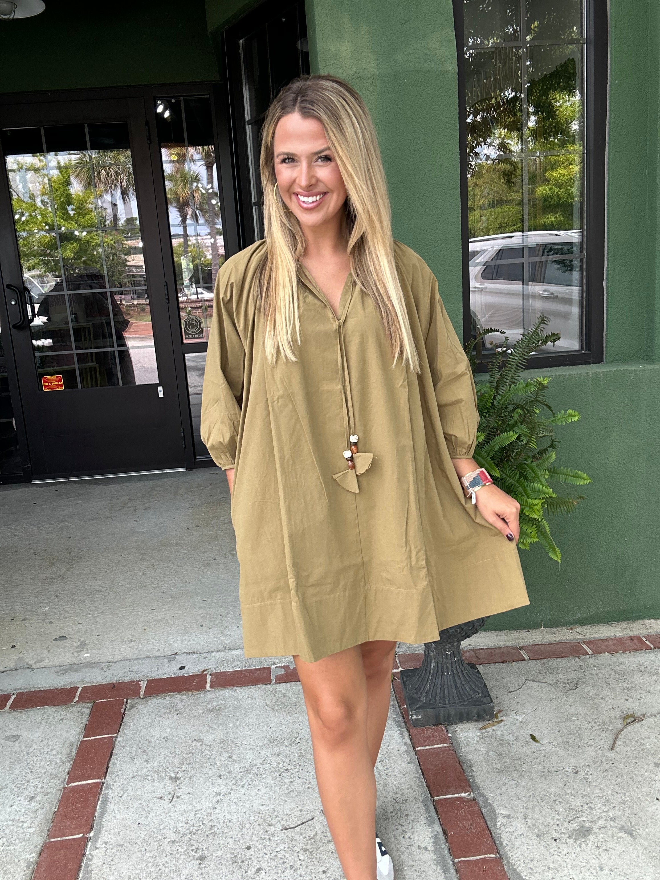 Olive Swing Dress