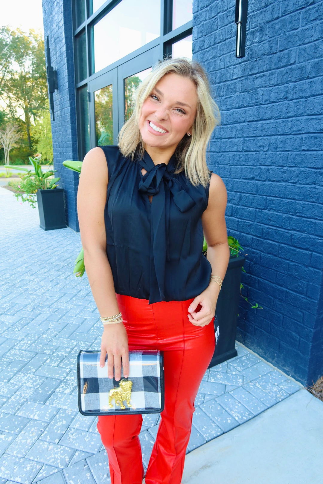 Black Mixmedia Blouse