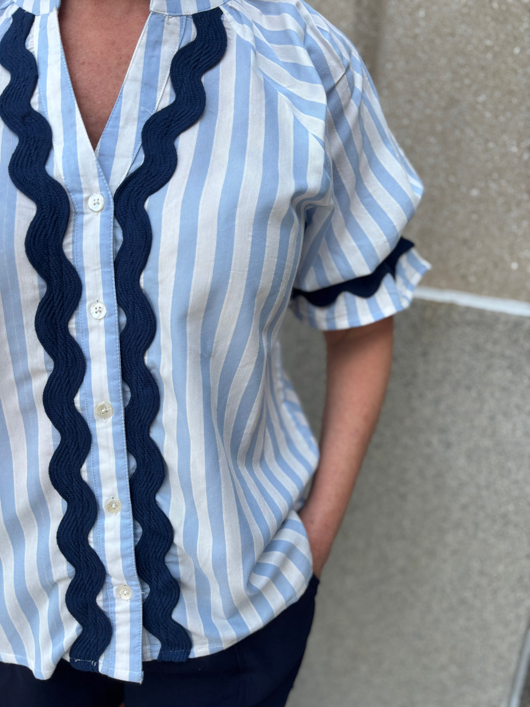 Blue Waves Top