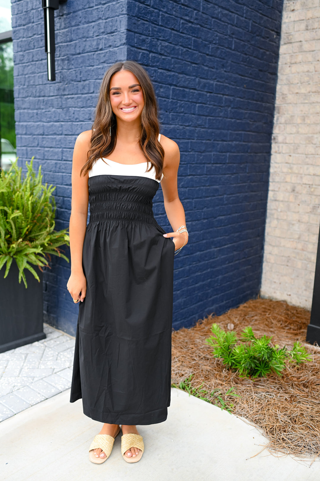 Black Colorblock Maxi Dress – Shop Wrens