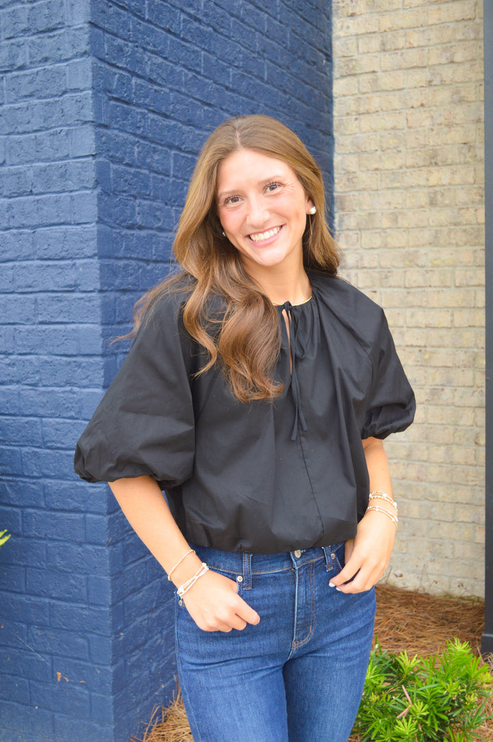 The Tatum Bubble Hem Top