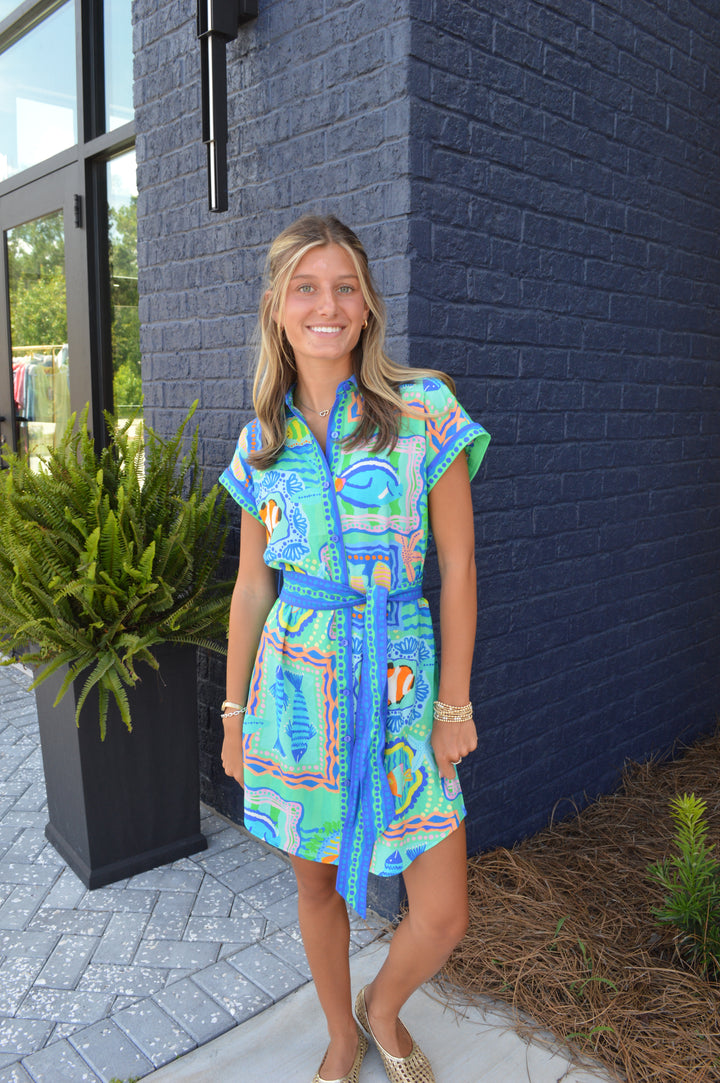 Fish Tales Mini Dress