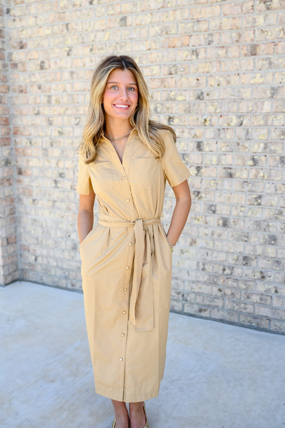 Poplin Midi Shirtdress