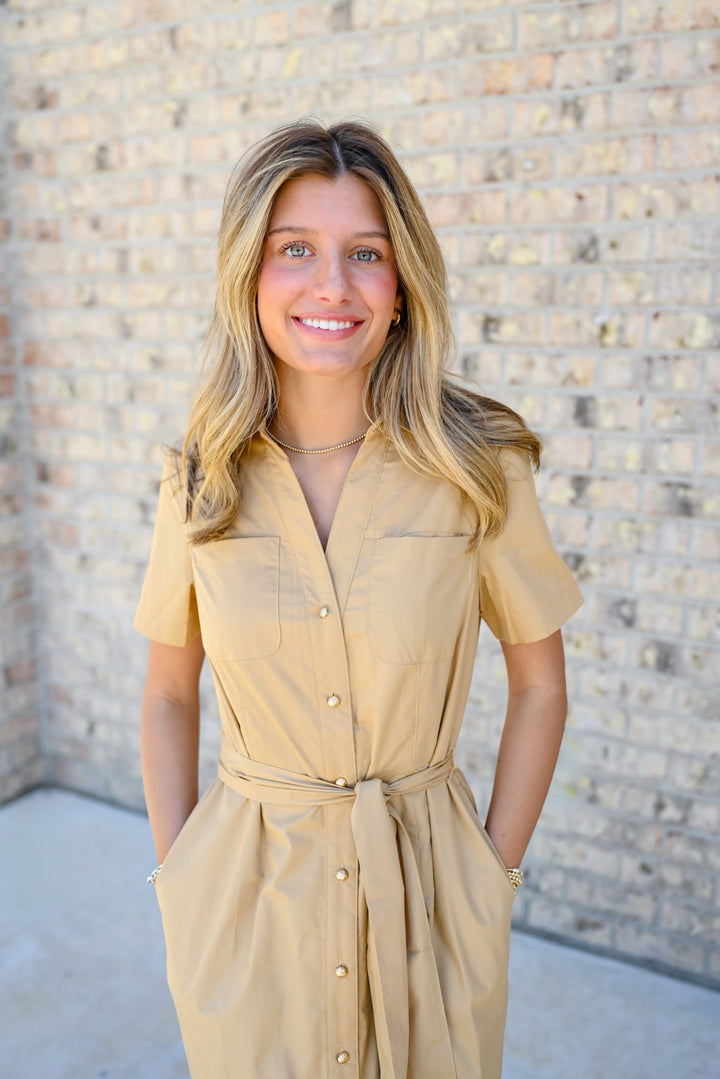 Poplin Midi Shirtdress