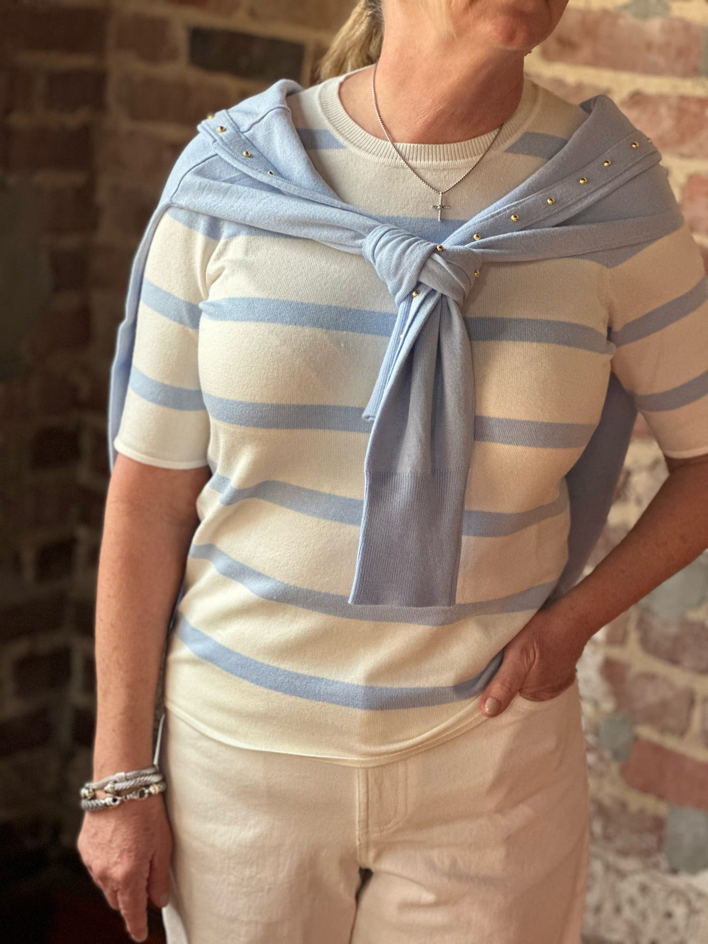 Blue Stripes Sweater