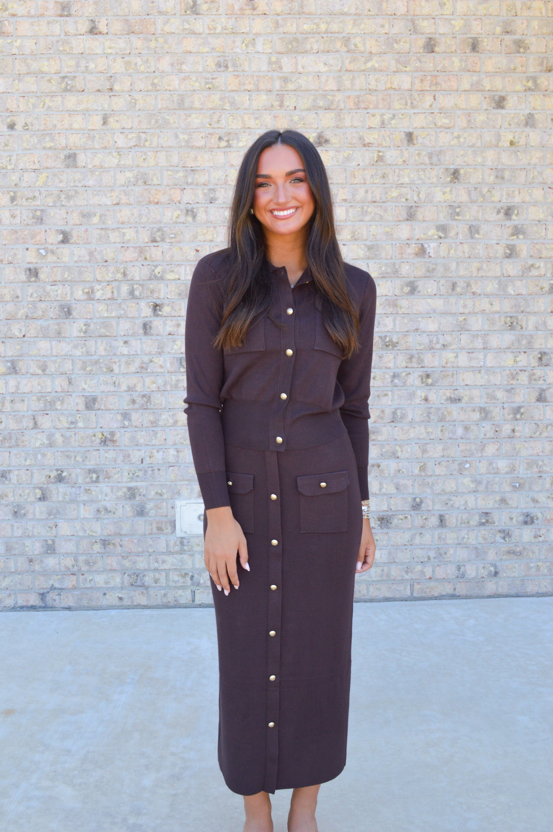Cecile Skirt in Brown