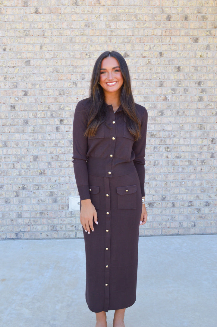 Cecile Skirt in Brown