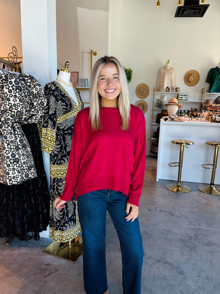 Lawson Sweater in Holly Berry