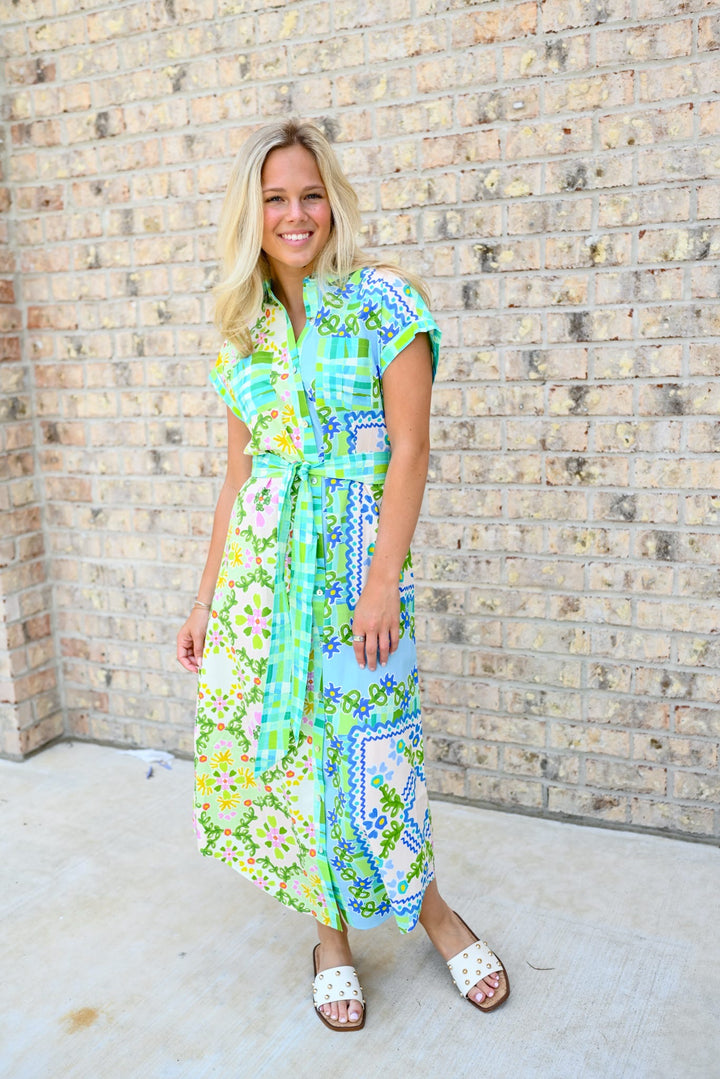 Floral Folk Dress