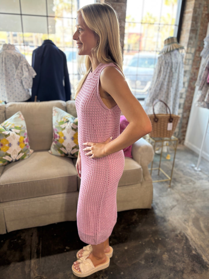 Pink Knit Maxi