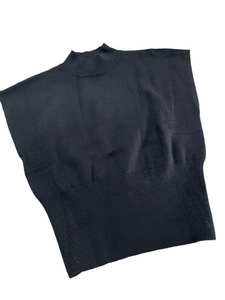 Black Short Sleeve Sweater