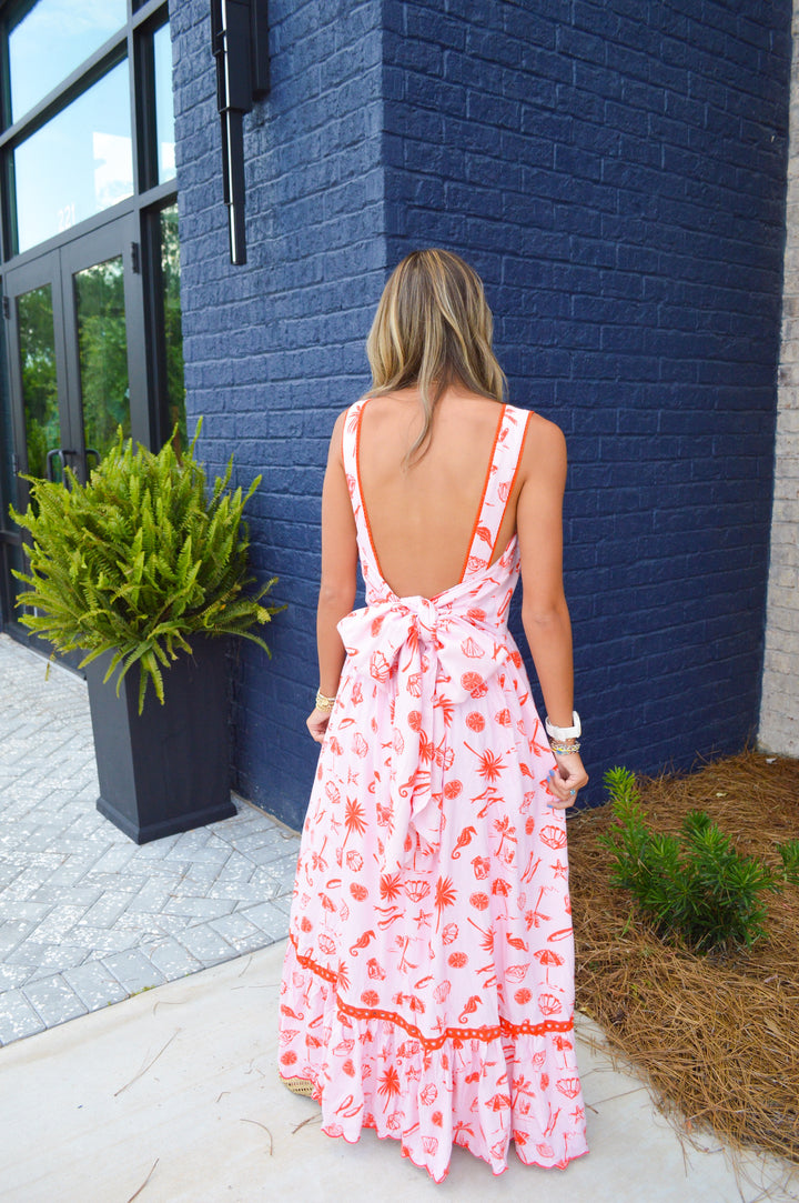 Beach Linen Maxi Dress