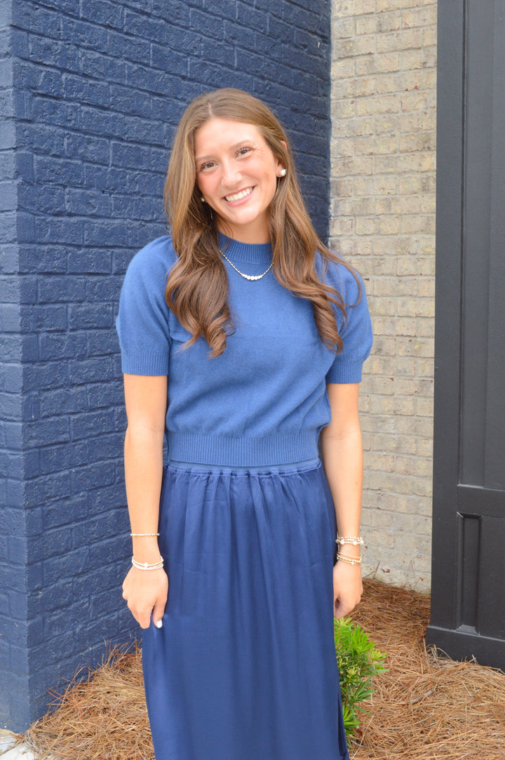 Short Sleeve Sweater Top