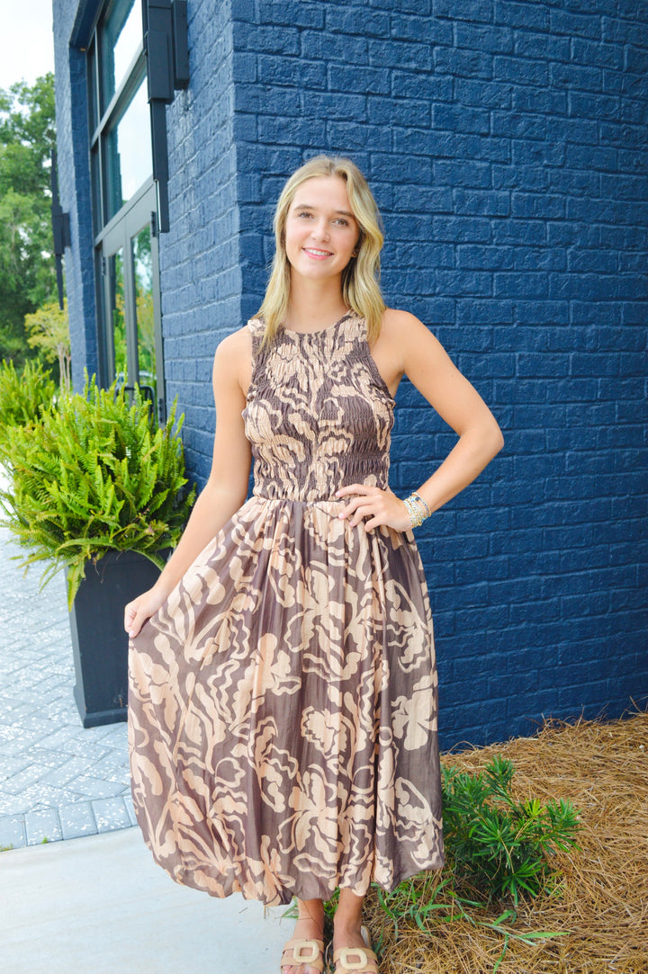Rustic Charm Midi Dress