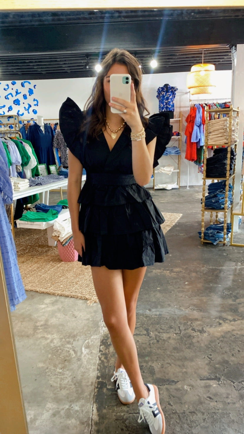 Black Ruffle Dress