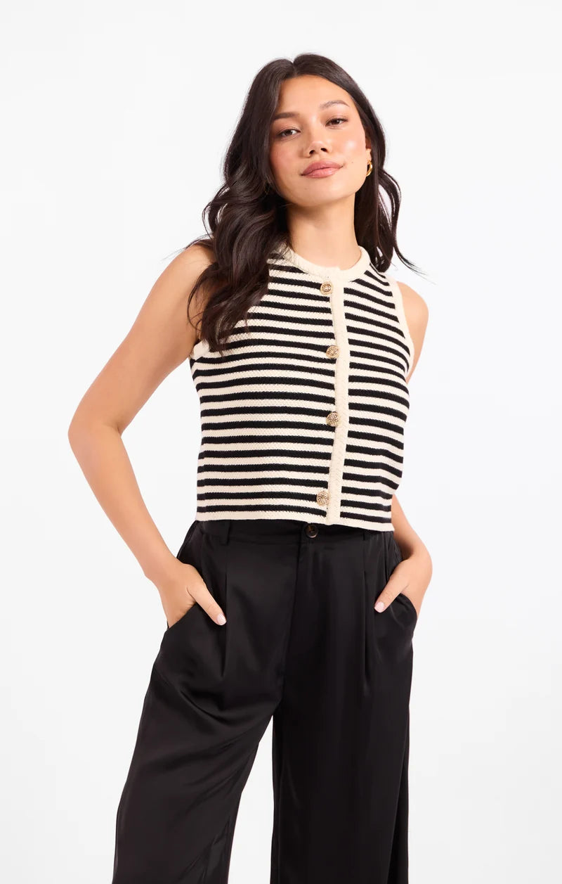 Manon Stripe Sweater Vest