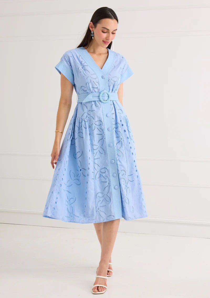 Blue Lily Garden Dress