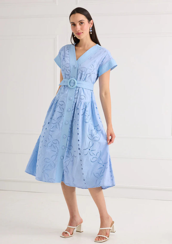 Blue Lily Garden Dress