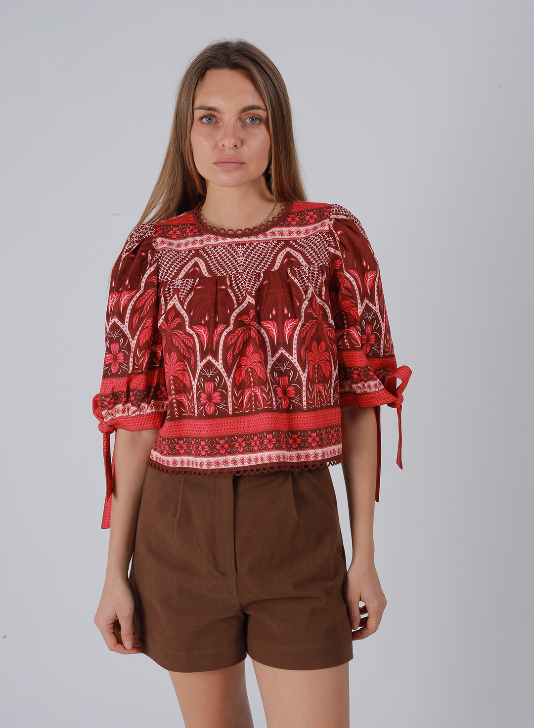 Bellflower Top in Temple Bloom