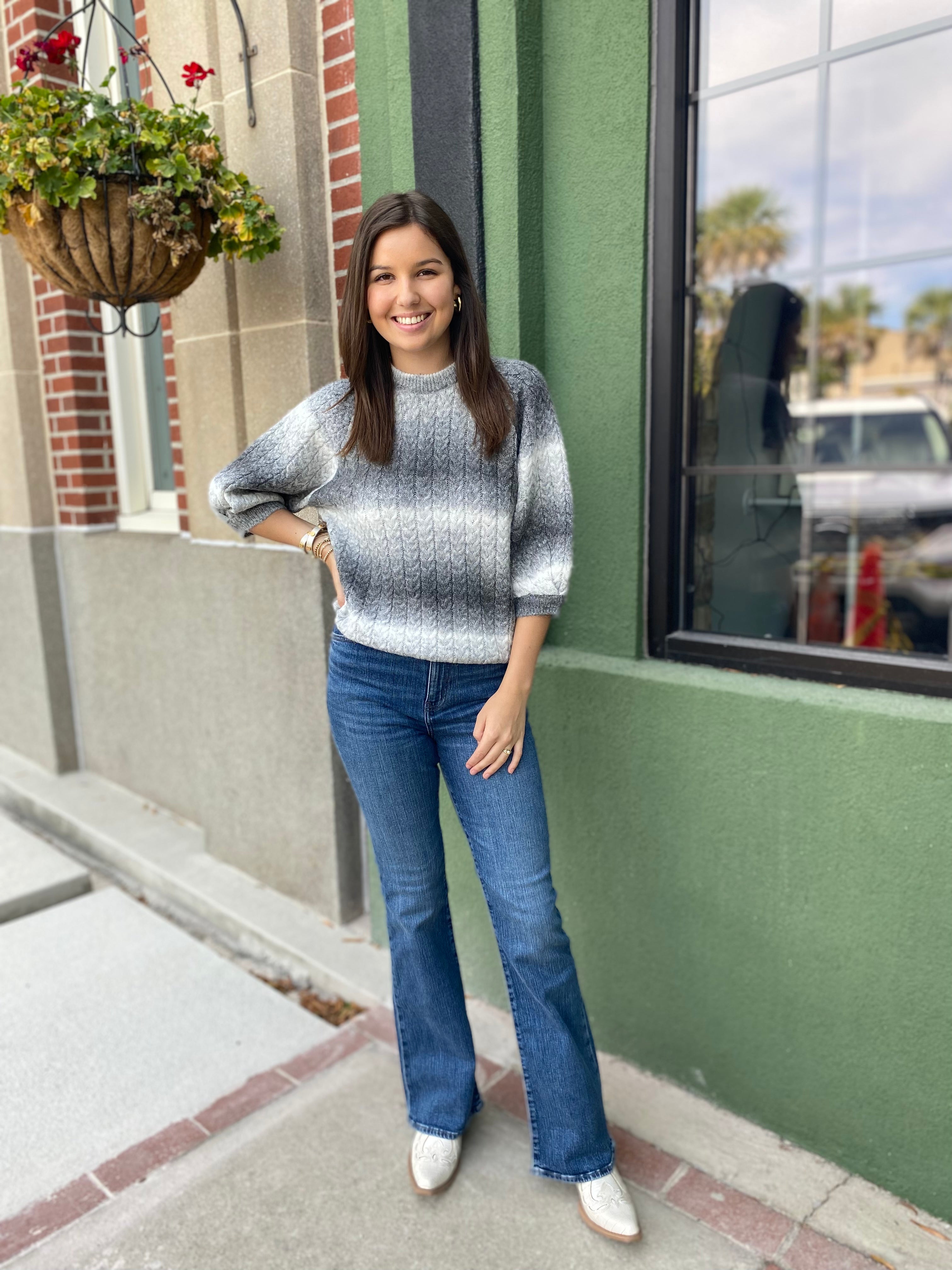 Multicolor Gray Sweater