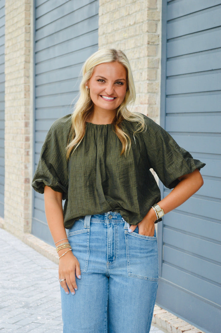 Short Sleeve Balloon Top