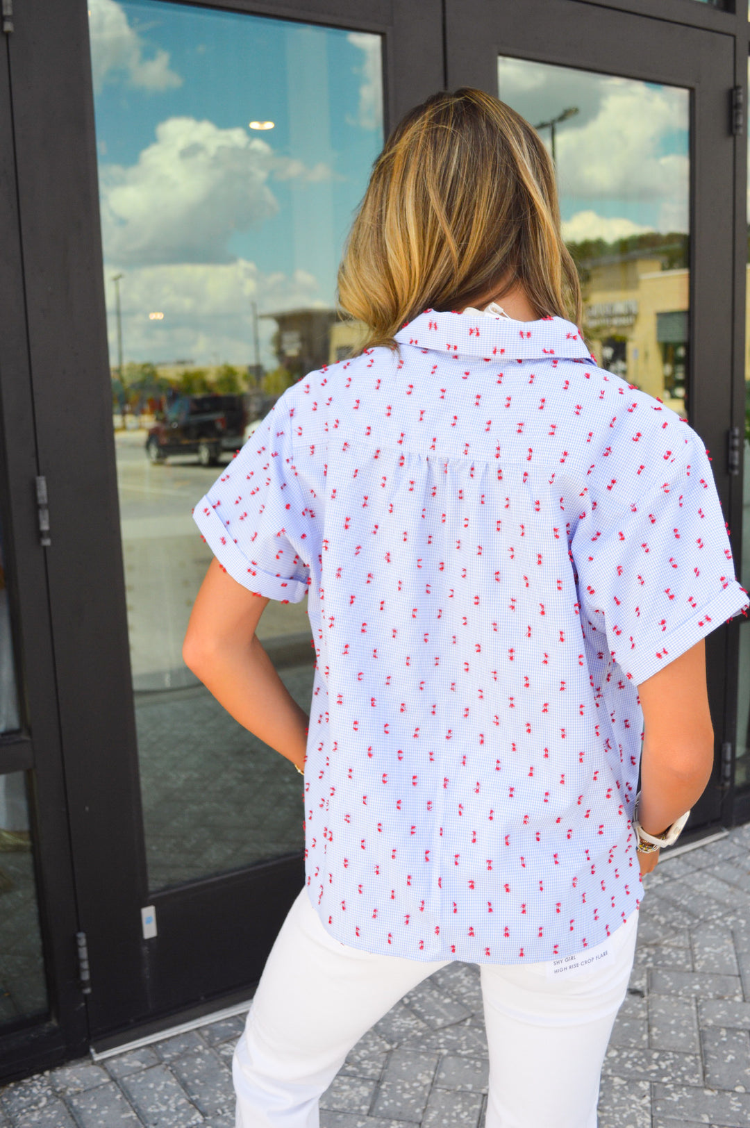 Check Please Short Sleeve Top