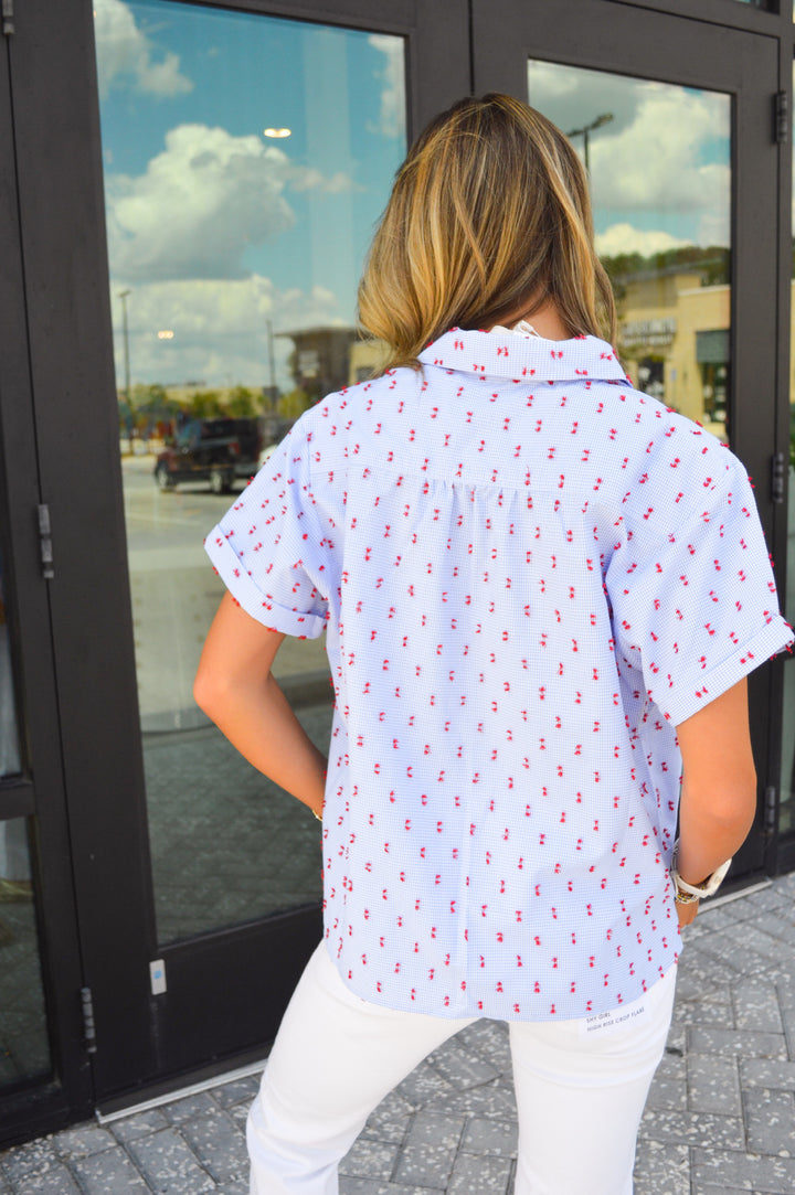 Check Please Short Sleeve Top