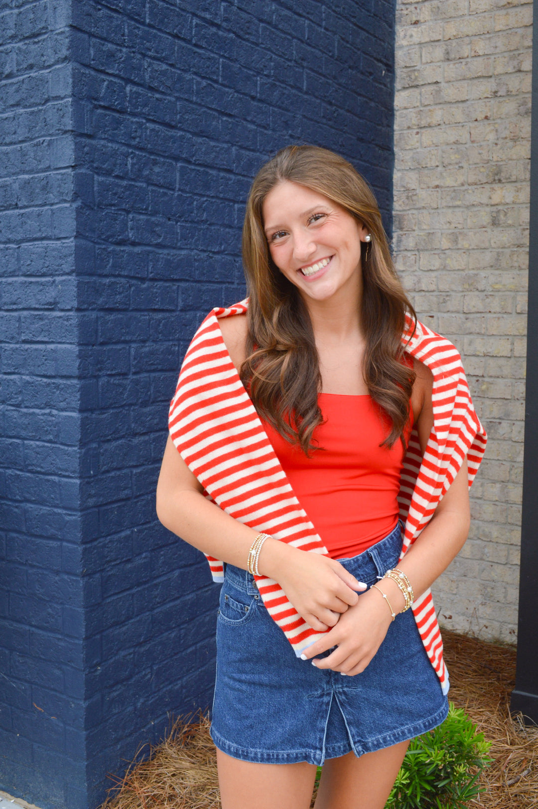 Red Striped Sweater