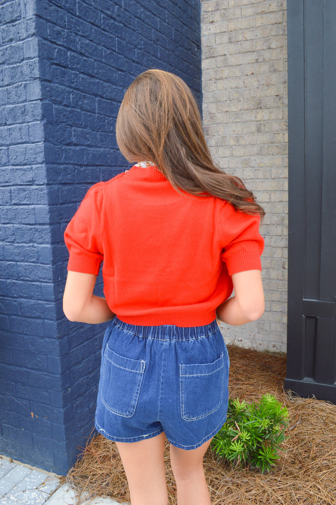 Short Sleeve Sweater Top