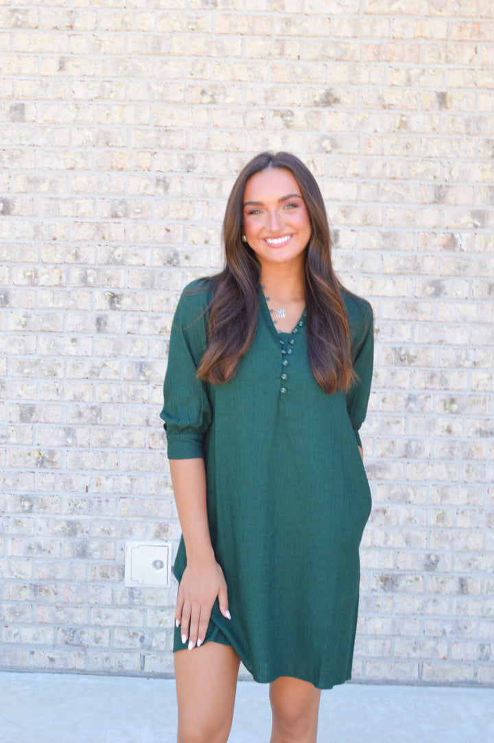 Rayne Dress in Forest