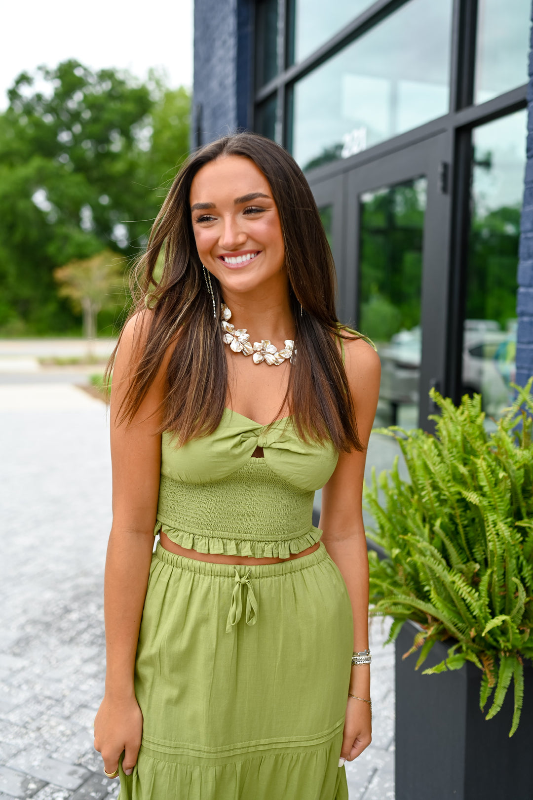 Green Goddess Skirt Set