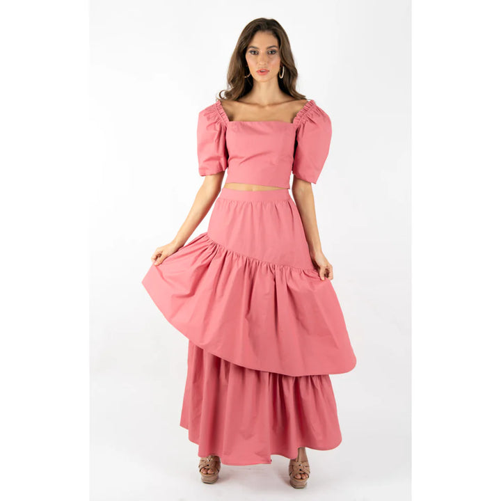 Mauve Poplin Bali Top