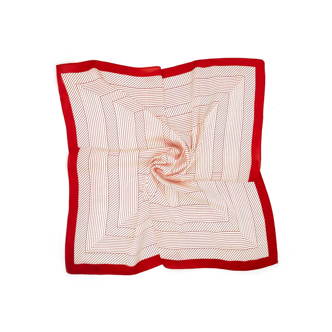 Red Printed Scarf