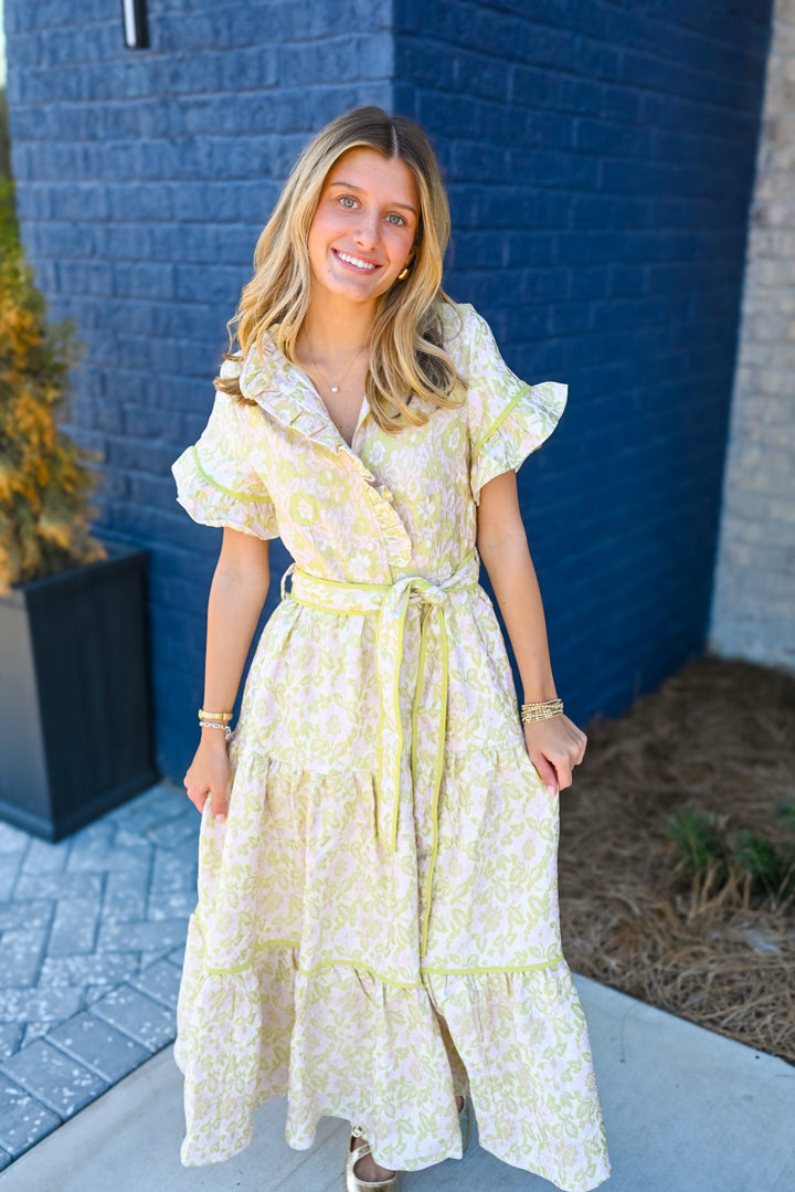 Lena Dress in Soft Garden