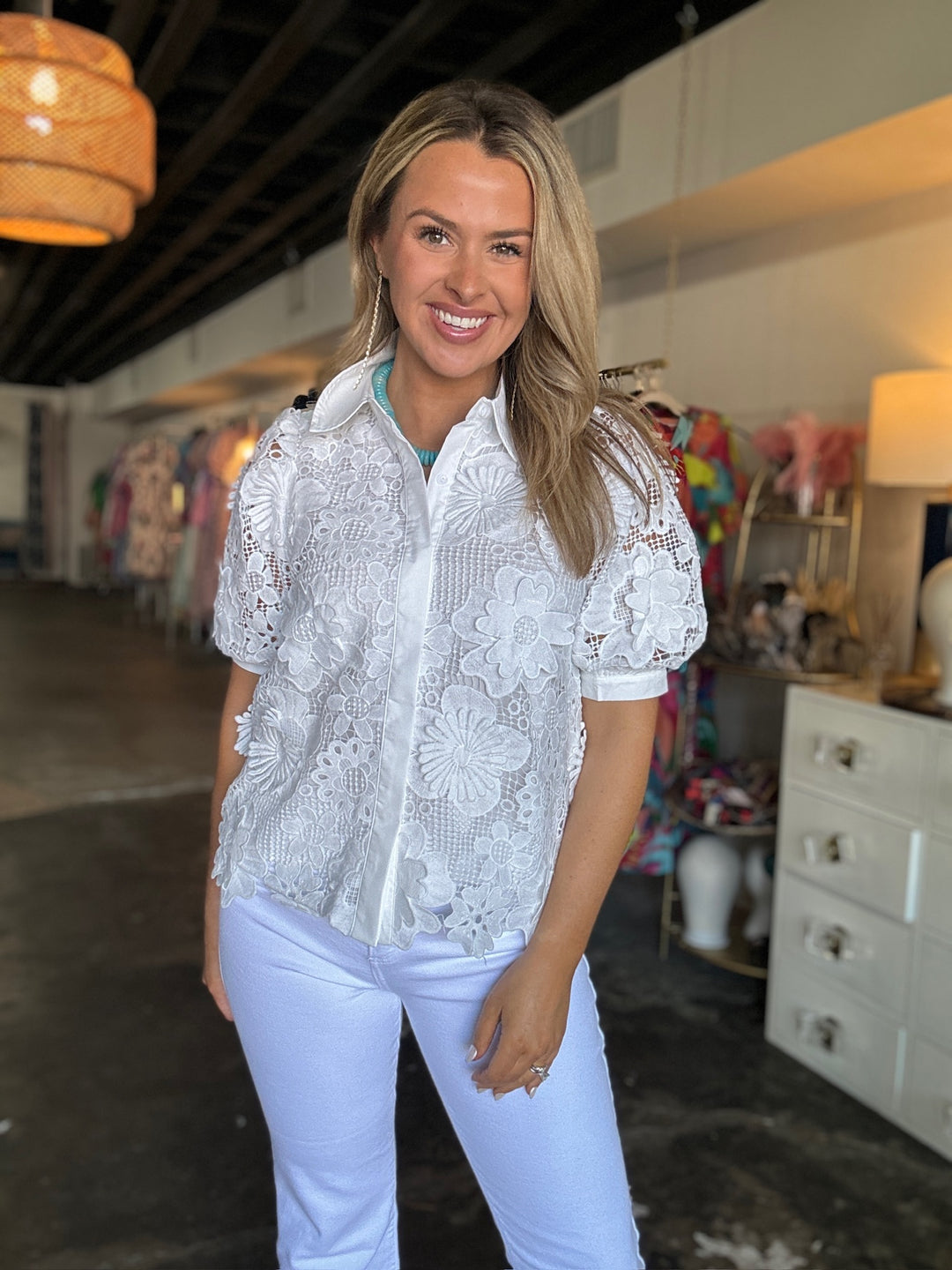 White Lace Blouse