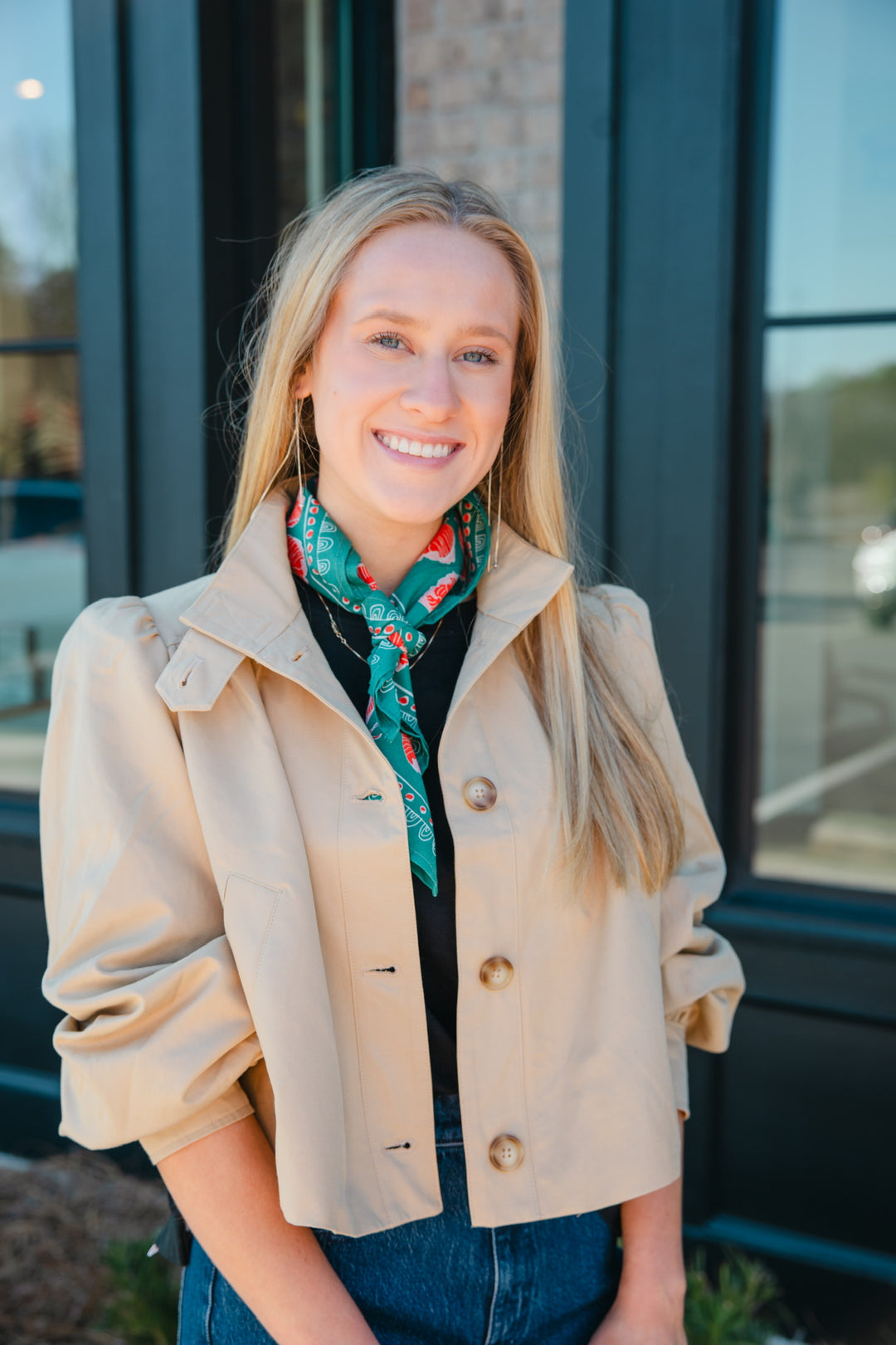 British Tan Cropped Jacket