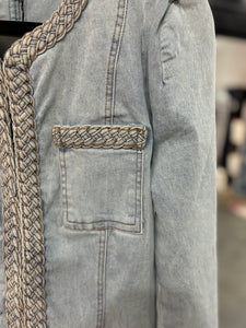 Denim Braided Jacket