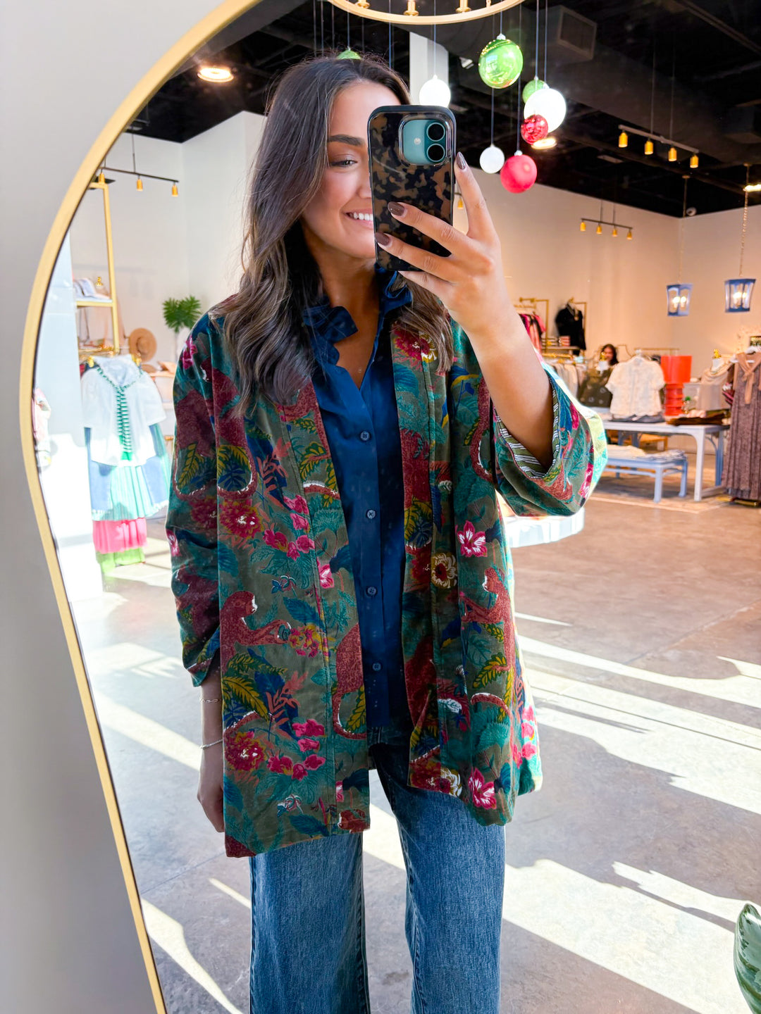 Penny Velvet Lounge Jacket in Joplin