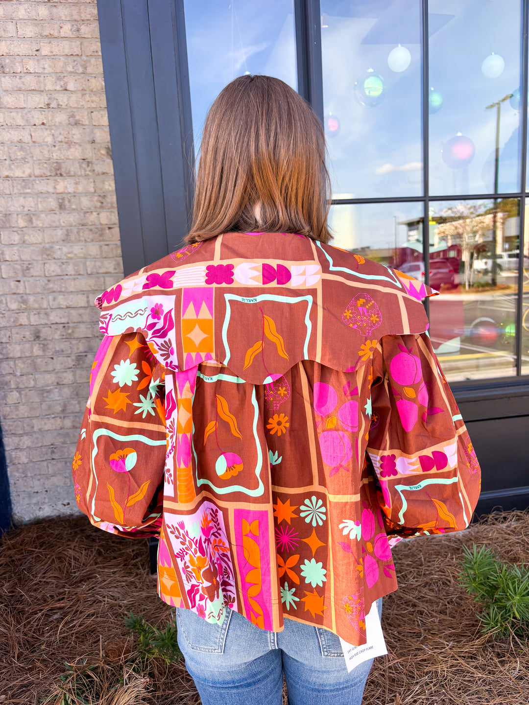 Floral Frame Peterpan Top