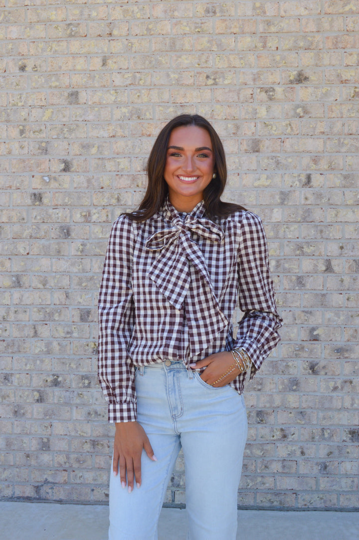 The Parker Check Blouse