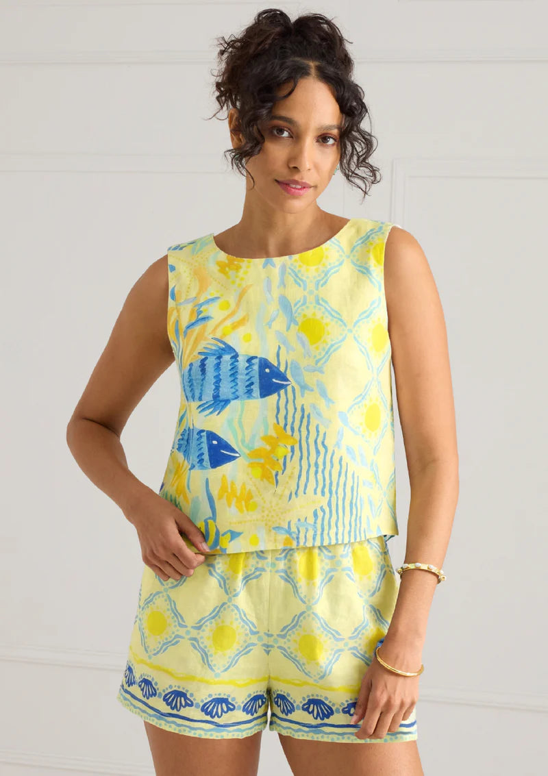 Golden Reef Sleeveless Top
