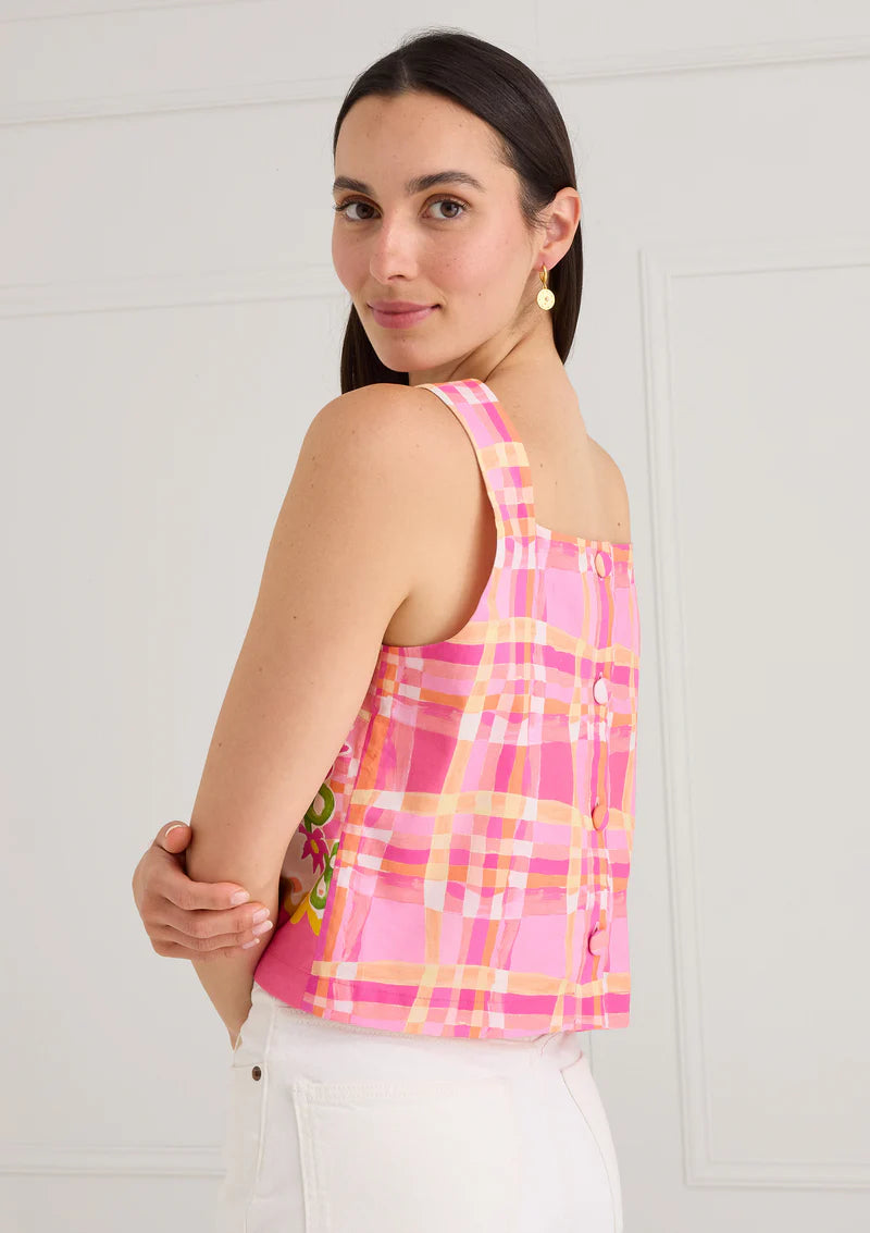 Pink Tapestry Bloom Top