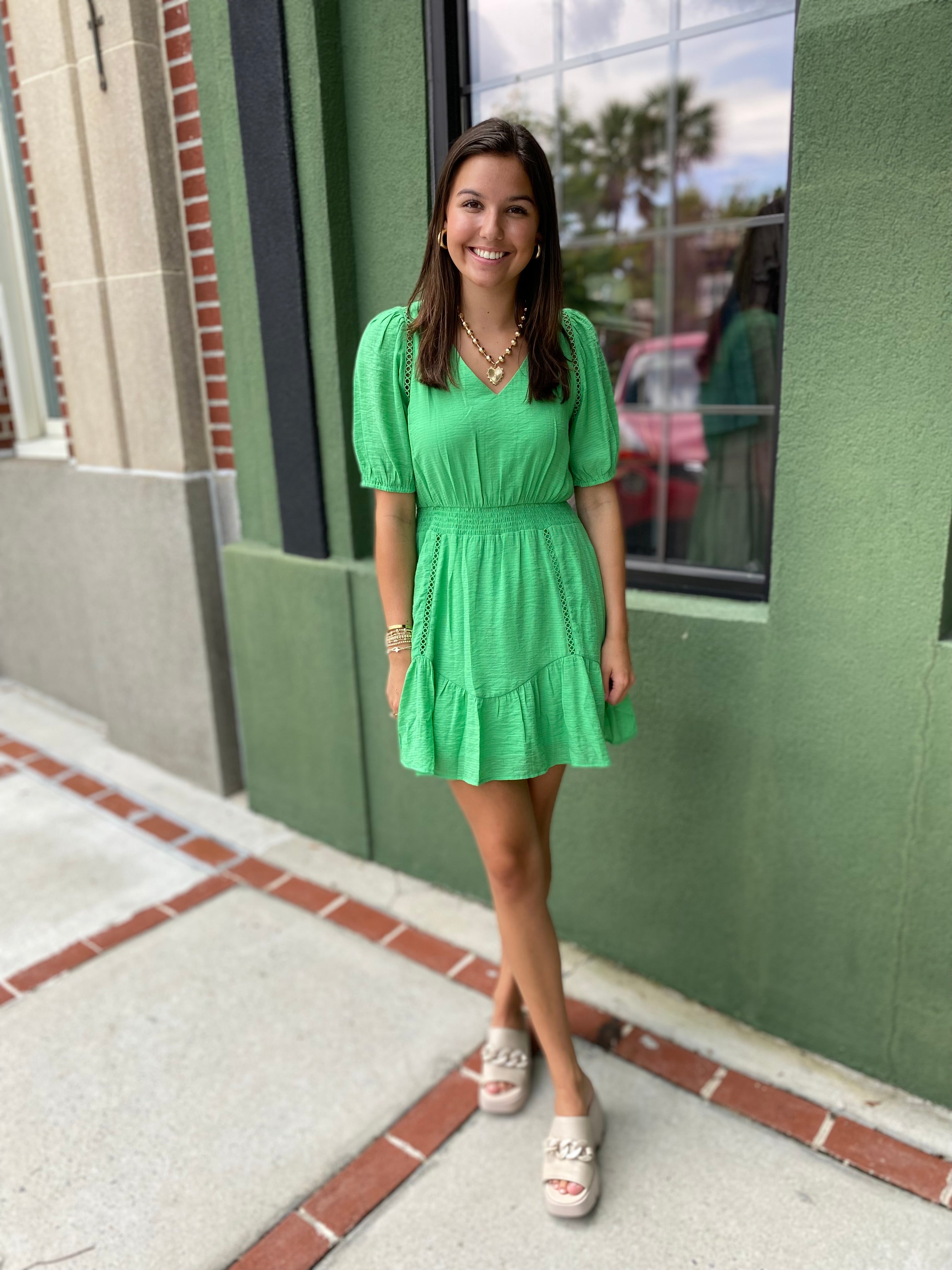 Evergreen Mini Dress